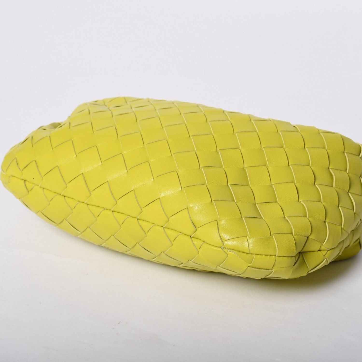Bottega Veneta Mini Jodie Handbag Intrecciato Lime Green — view 5