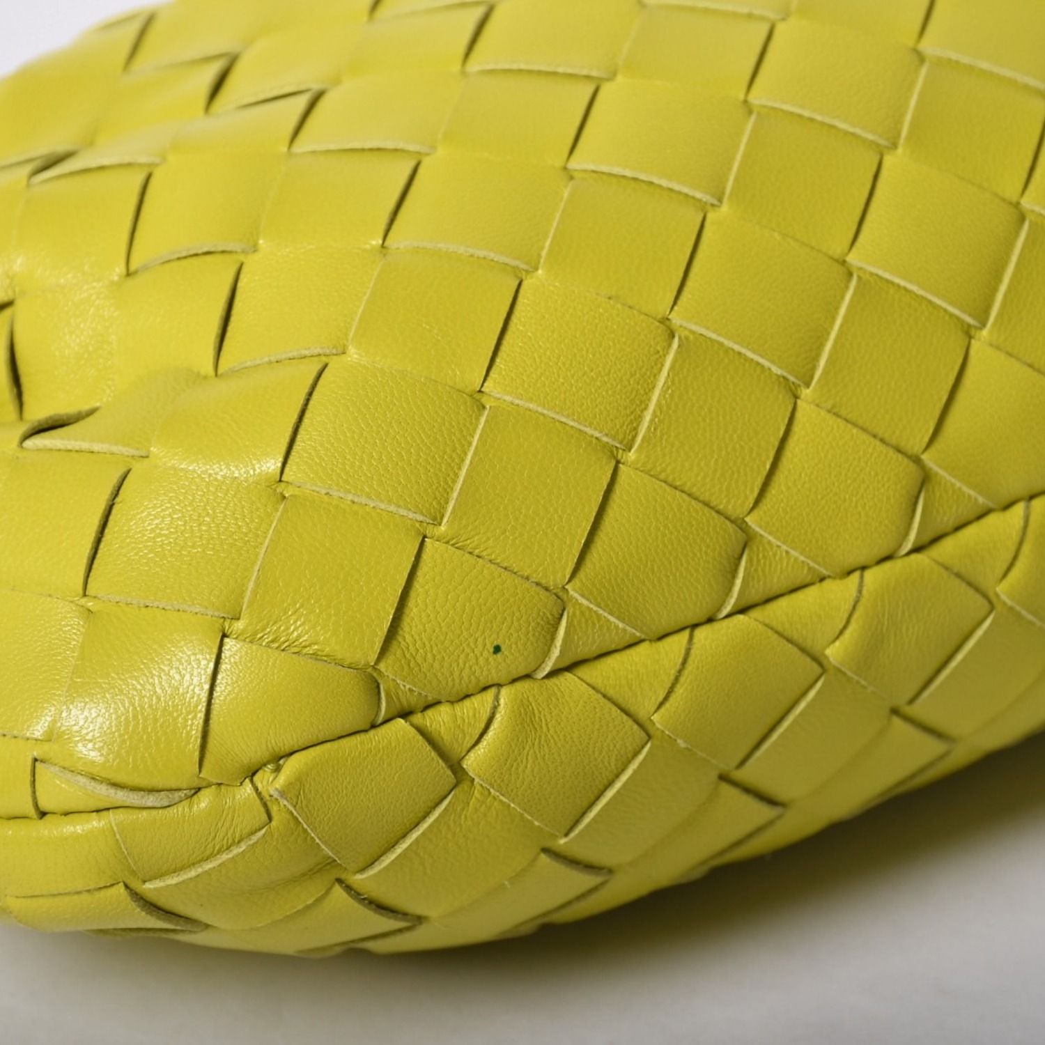 Bottega Veneta Mini Jodie Handbag Intrecciato Lime Green — view 8