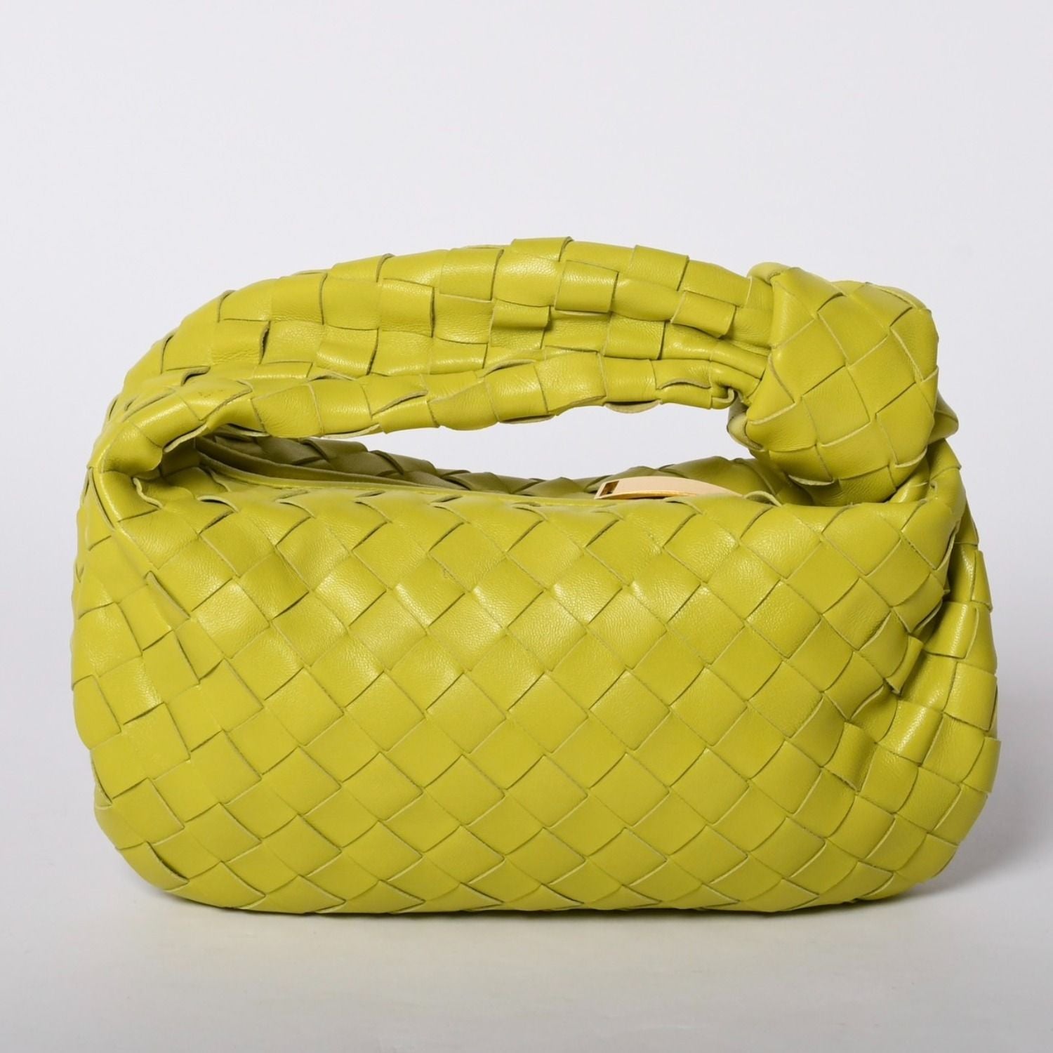 Bottega Veneta Mini Jodie Handbag Intrecciato Lime Green — view 2