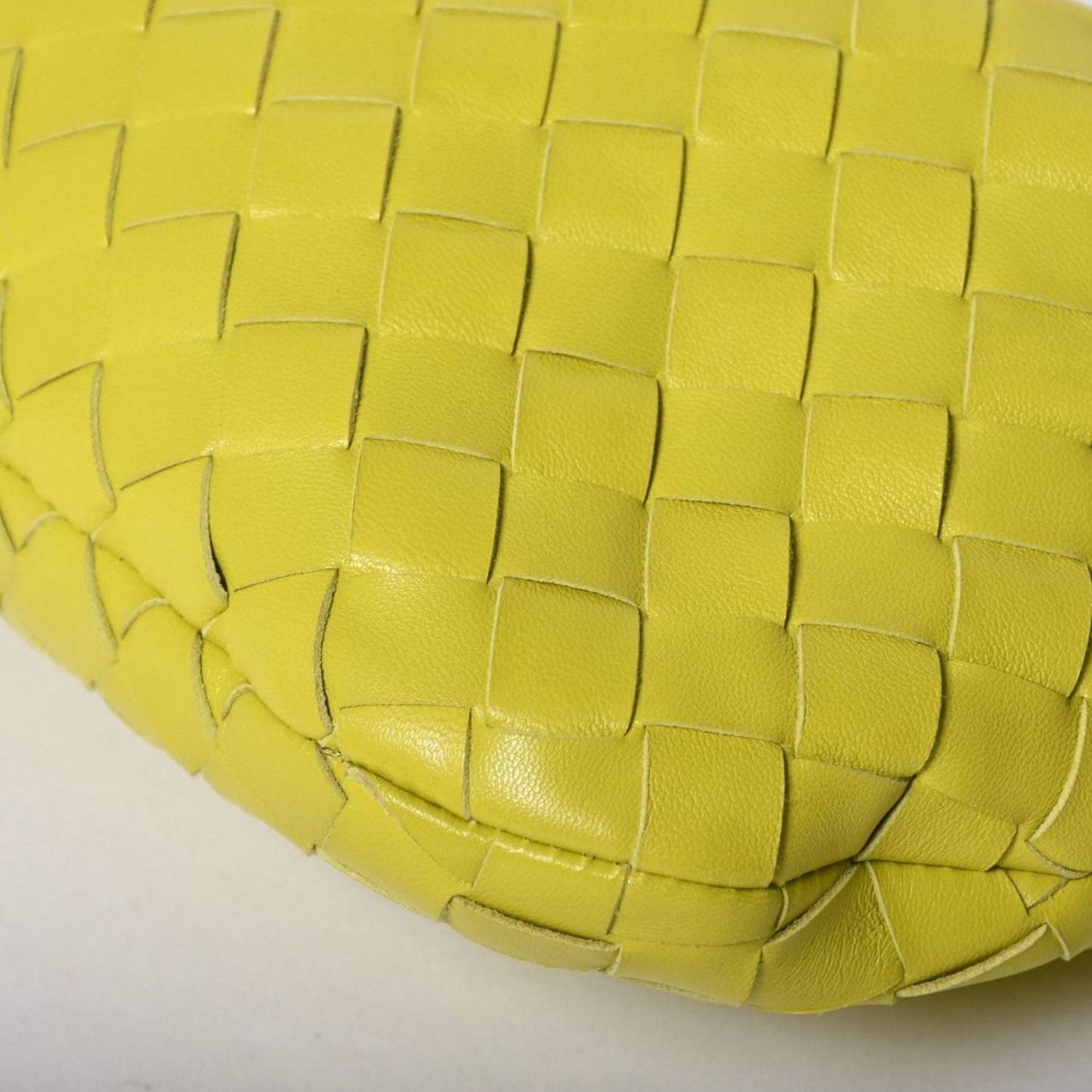 Bottega Veneta Mini Jodie Handbag Intrecciato Lime Green — view 6