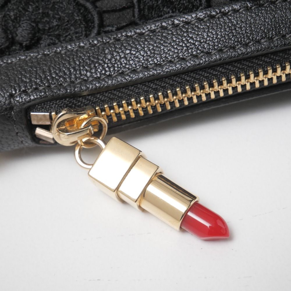 Dolce & Gabbana Shoulder Bag Lace Bag Lip Charm Leopard Pattern — view 8