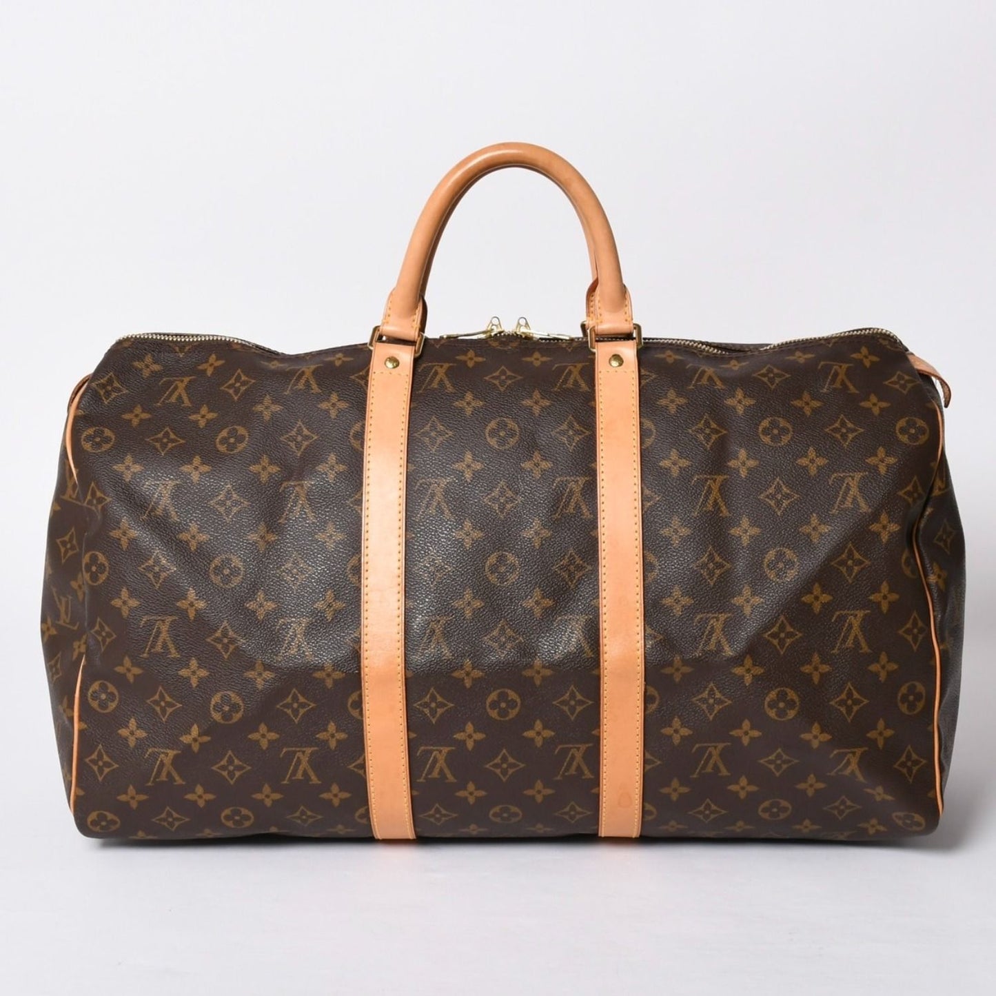 Louis Vuitton Keepall 50 Boston Bag Monogram Leather Gold — view 2