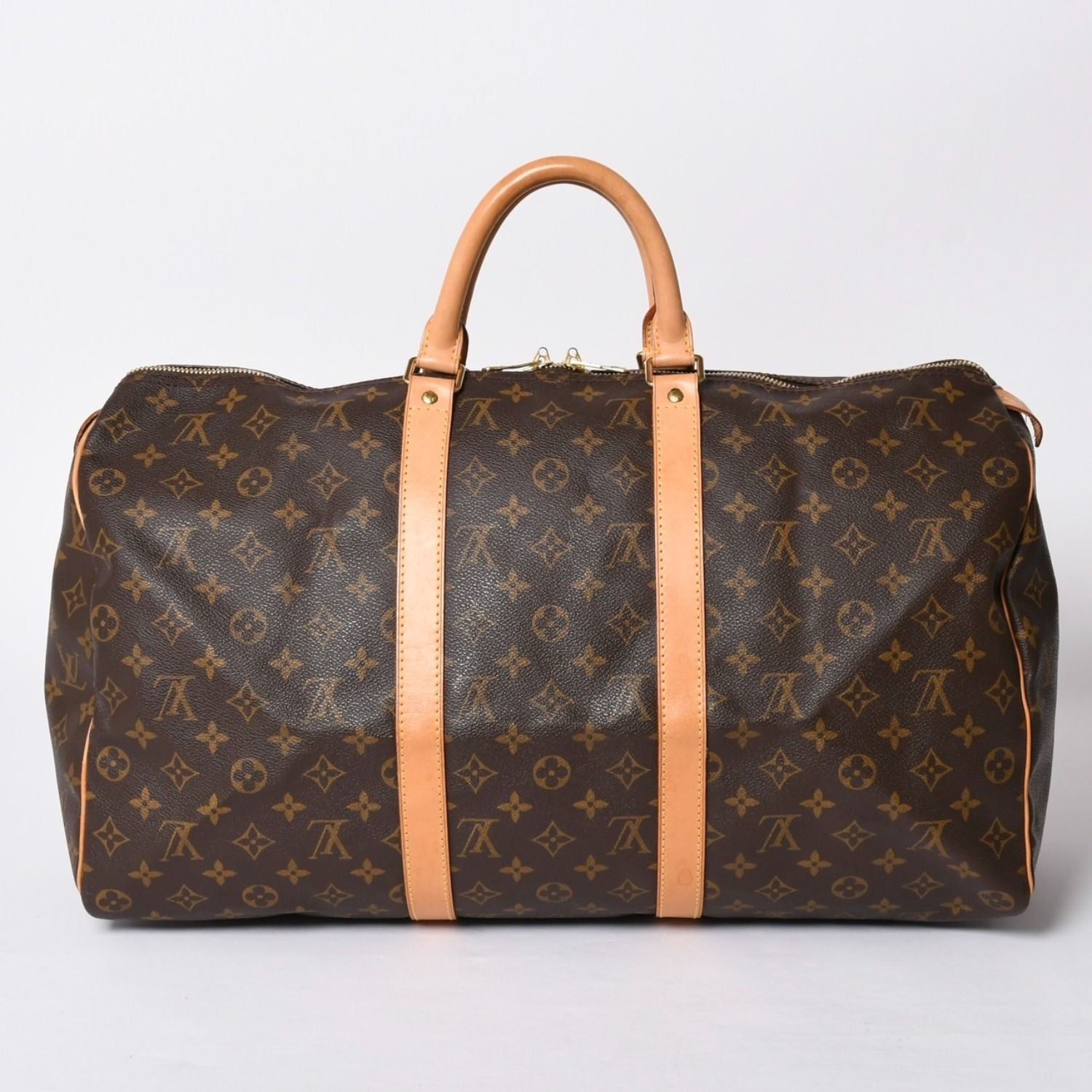Louis Vuitton Keepall 50 Boston Bag Monogram Leather Gold — view 2