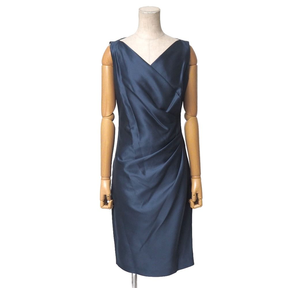Max Mara Dress 36 Cache Coule Drape White Tag Cotton Silk