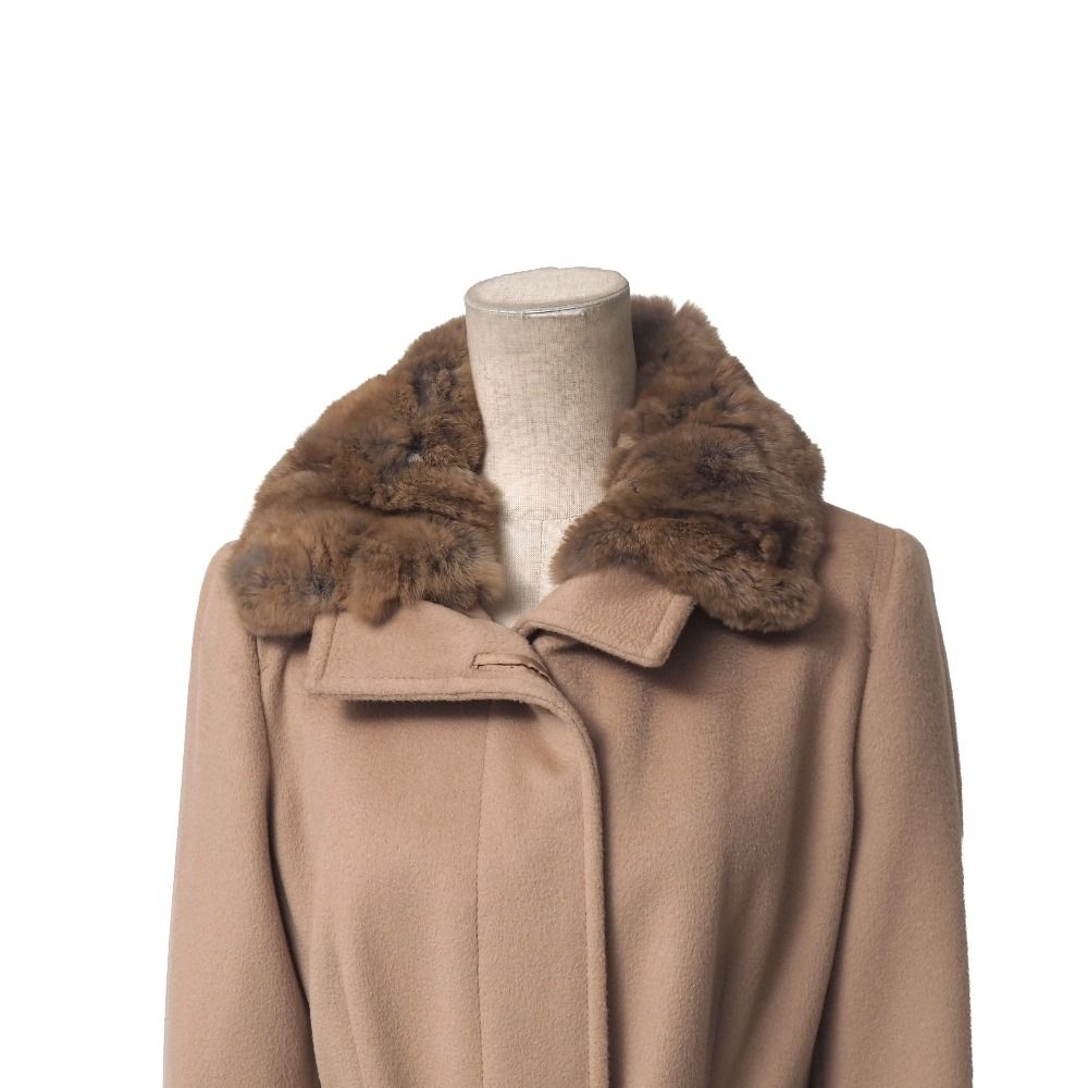 Max Mara Weekend Coat 42 Alpaca Belted Long — view 3