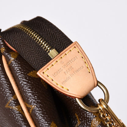 Louis Vuitton Pochette Monogram Brown Gold — view 5