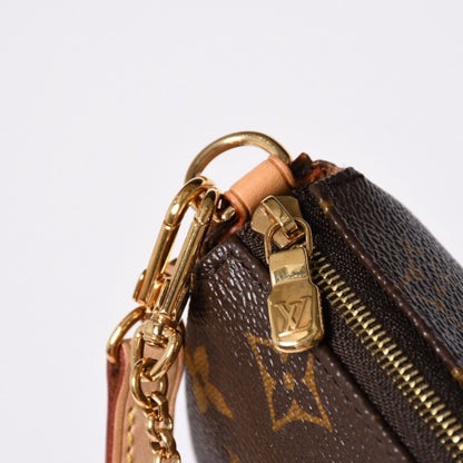 Louis Vuitton Pochette Monogram Brown Gold — view 7