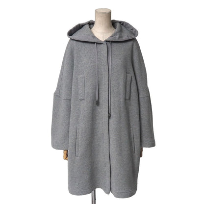 Max Mara Studio Coat M Knit Hooded Drop
