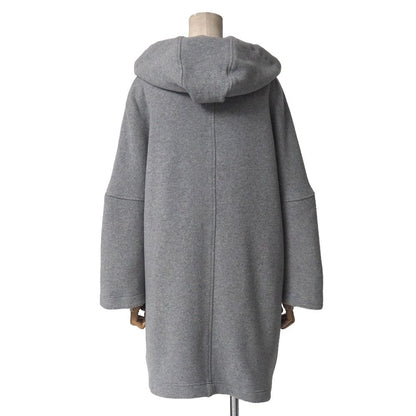 Max Mara Studio Coat M Knit Hooded Drop — view 2