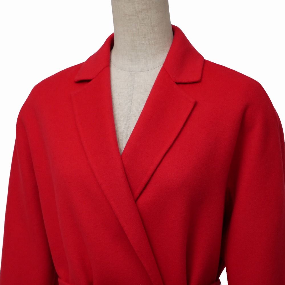 Max Mara Studio Coat 38 Cucito Mano Double Face Belted — view 4