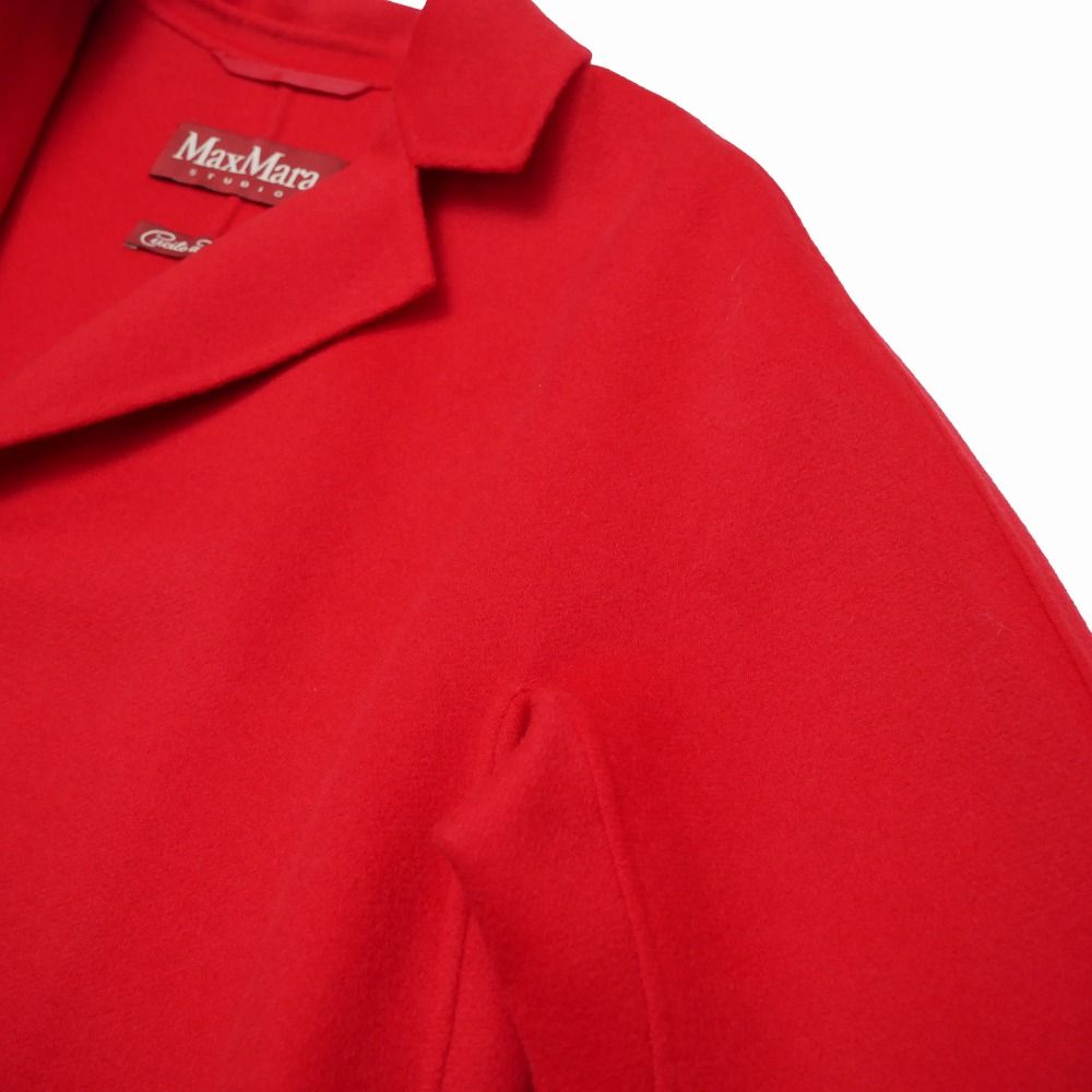 Max Mara Studio Coat 38 Cucito Mano Double Face Belted — view 7