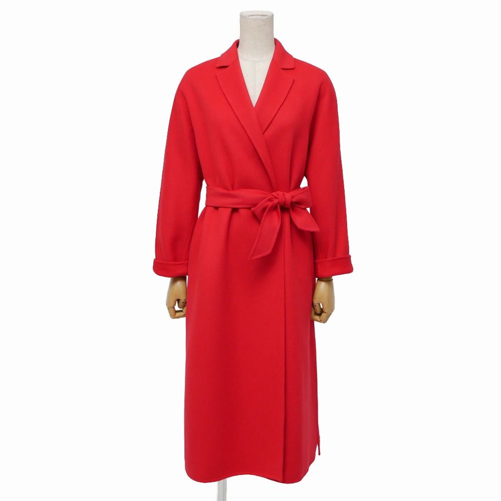 Max Mara Studio Coat 38 Cucito Mano Double Face Belted
