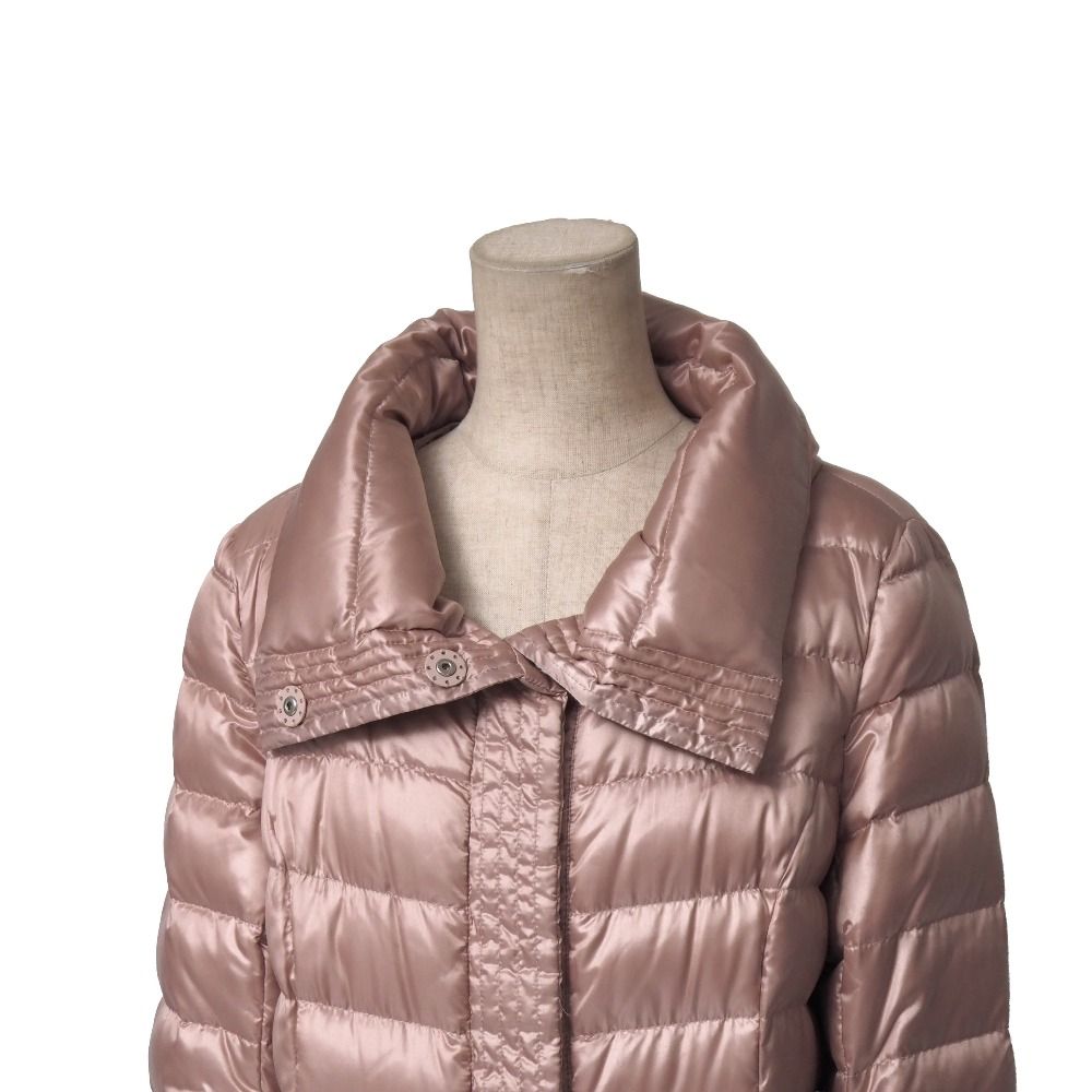 Max Mara Studio Coat 42 Down Zip Up Belted Long — view 4
