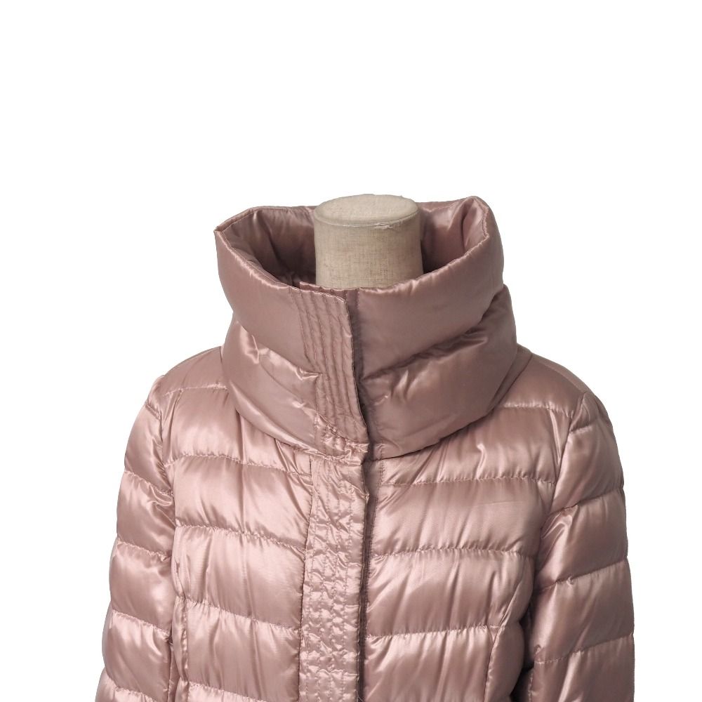 Max Mara Studio Coat 42 Down Zip Up Belted Long — view 5