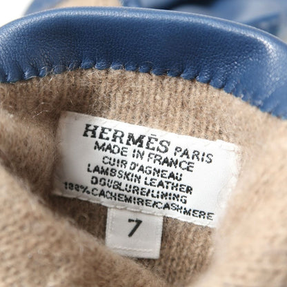 Hermes Gloves 7 Logo Lambskin All Cashmere — view 6