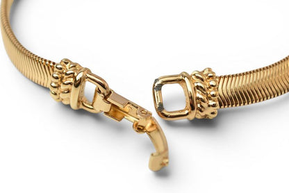 Dior Bracelet Bangle Vintage Line Stone Gold — view 7