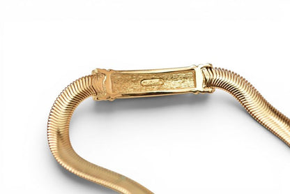 Dior Bracelet Bangle Vintage Line Stone Gold — view 6