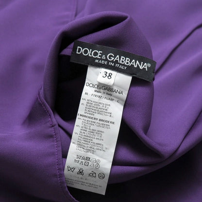 Dolce & Gabbana Blouse 38 Sequin Bijou Ribbon Long Sleeve Shirt — view 7