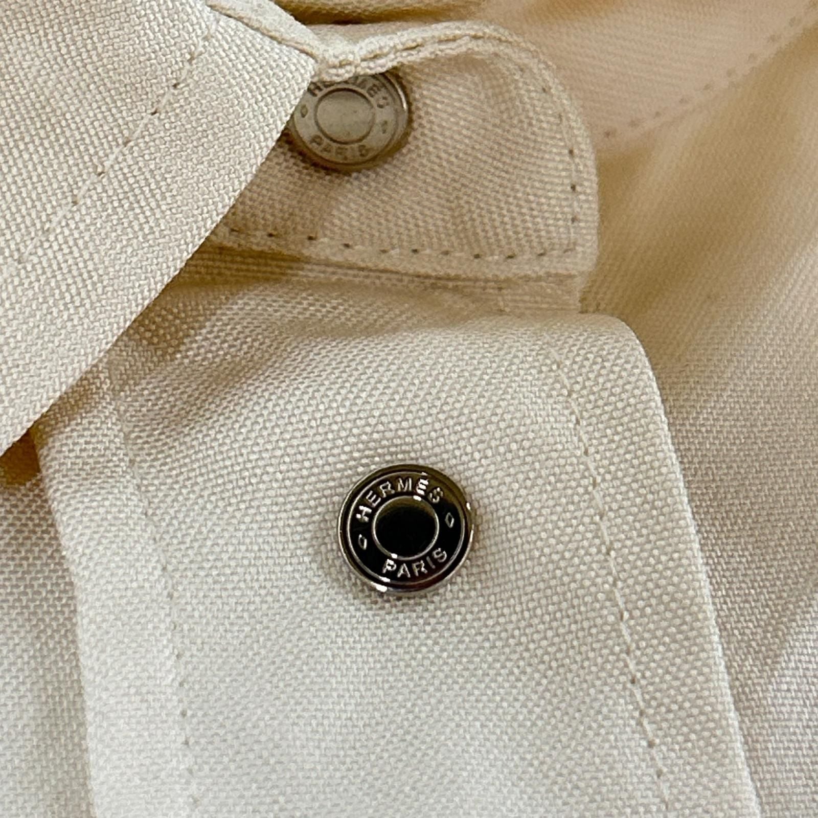 Hermes Silk Series Button Sleeveless Dress 36 — view 9