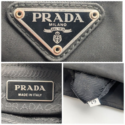 Prada Nylon Shoulder Bag Crossbody Black Triangle Logo — view 9