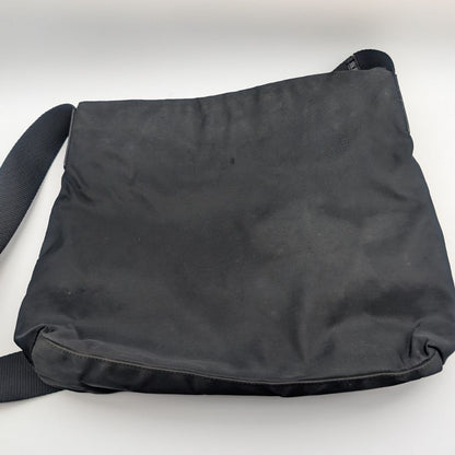 Prada Nylon Shoulder Bag Crossbody Black Triangle Logo — view 2