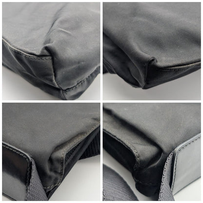 Prada Nylon Shoulder Bag Crossbody Black Triangle Logo — view 3