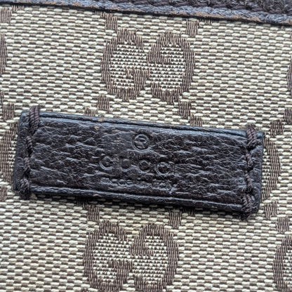Gucci GG Canvas Shoulder Bag Crossbody Brown — view 5