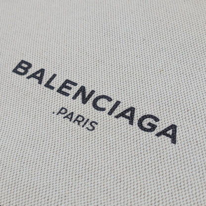 Balenciaga Clip M Canvas Leather Black White Logo Clutch — view 3