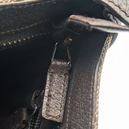 Gucci GG Canvas Shoulder Bag Crossbody Brown — view 8
