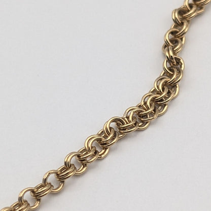 Chanel CC Logo Line Stone Gold Necklace — view 3