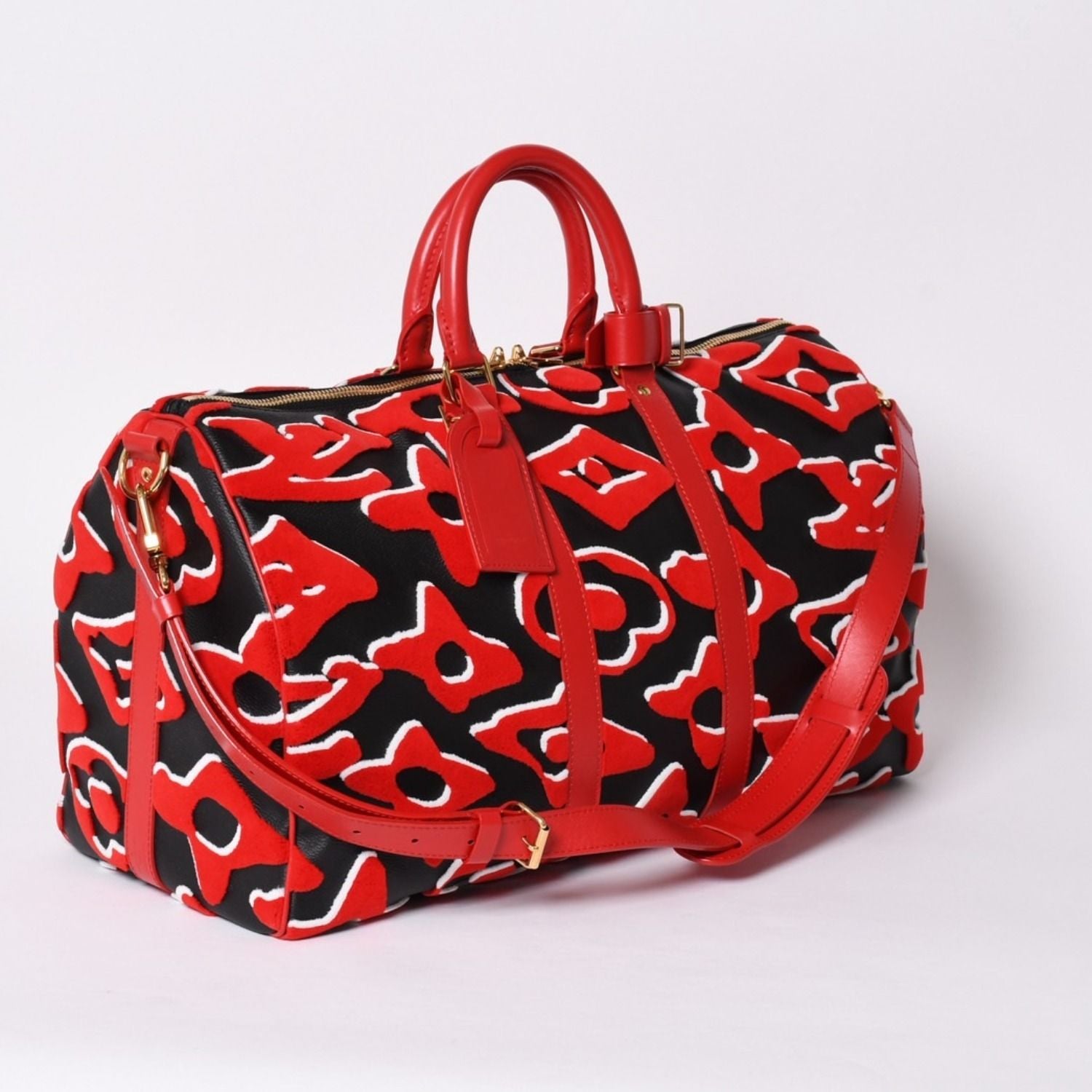 Louis Vuitton Keepall Bandouliere 45 Boston Bag UF Monogram Tufted — view 3