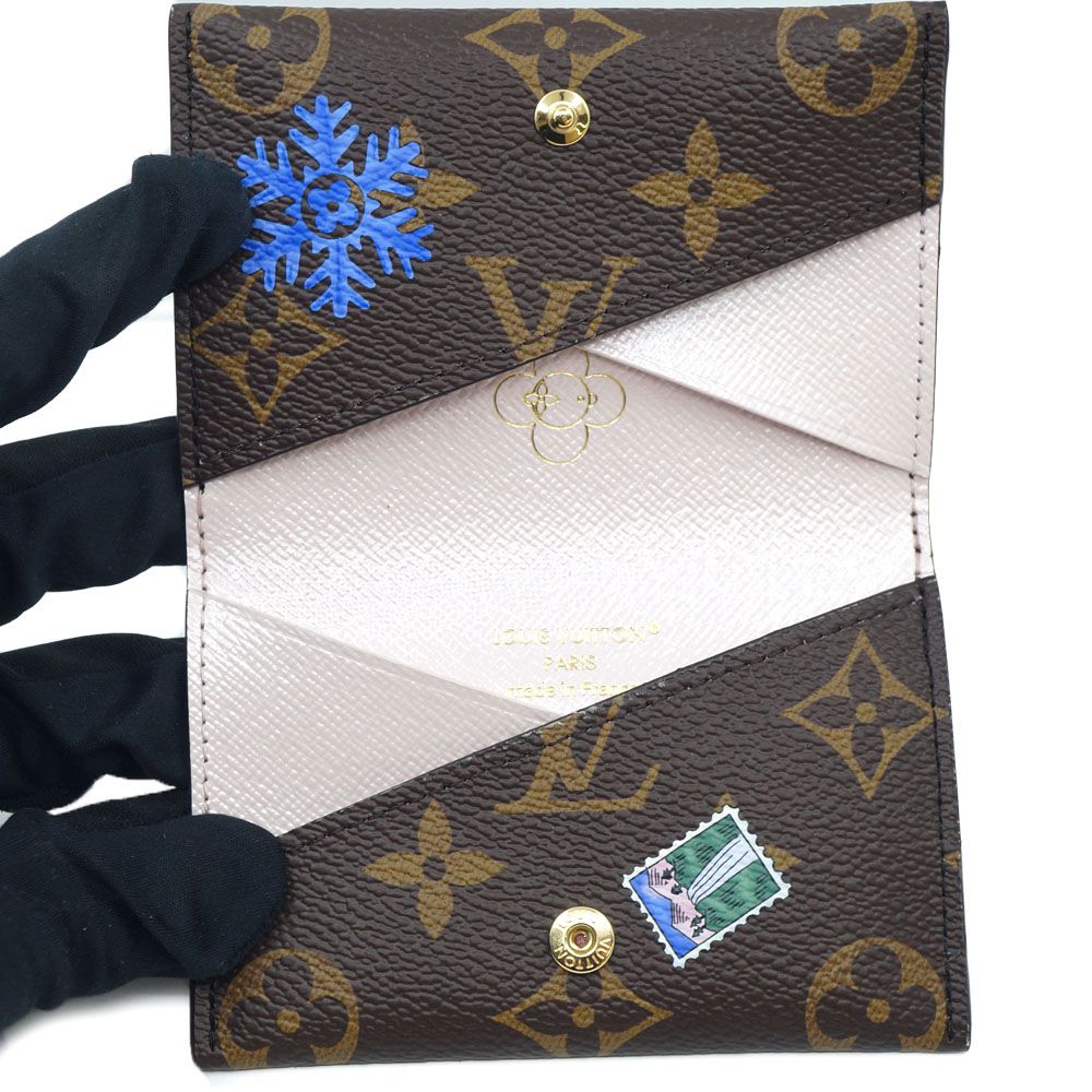 Louis Vuitton Card Case Vivienne Holder Slim Monogram Gold — view 6