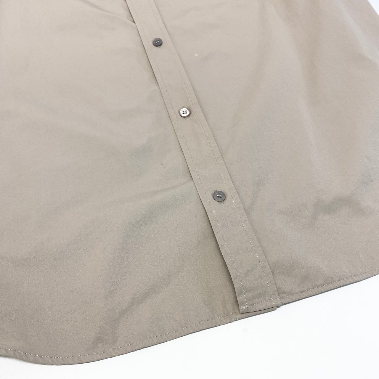 Balenciaga Back Logo Oversize Shirt Short Sleeve 36 Beige Cotton — view 5