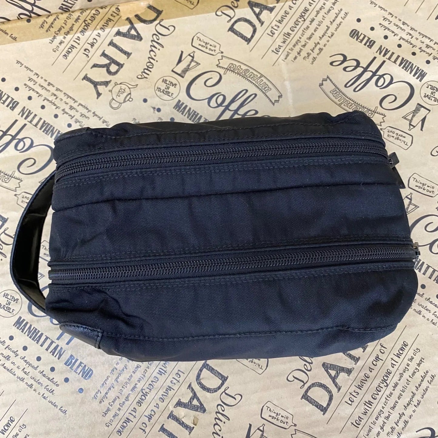 Gucci Handbag Pouch Clutch Nylon Black Business Travel — view 5