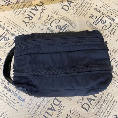 Gucci Handbag Pouch Clutch Nylon Black Business Travel — view 5