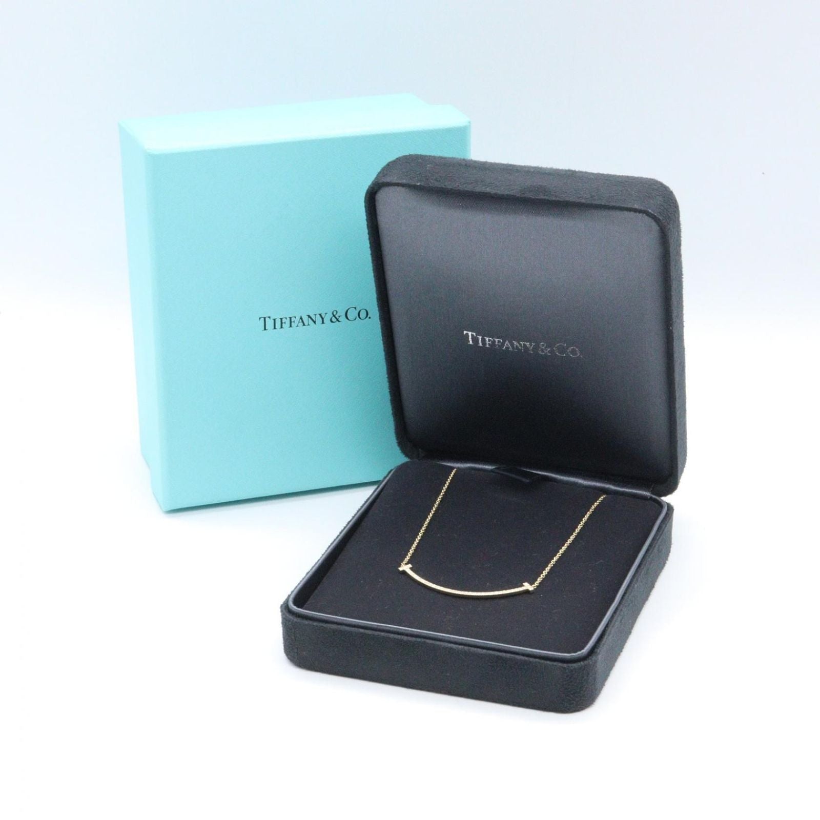 Tiffany & Co Necklace T Smile Small Diamond 40.5 cm 18k — view 5