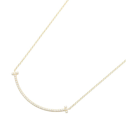 Tiffany & Co Necklace T Smile Small Diamond 40.5 cm 18k