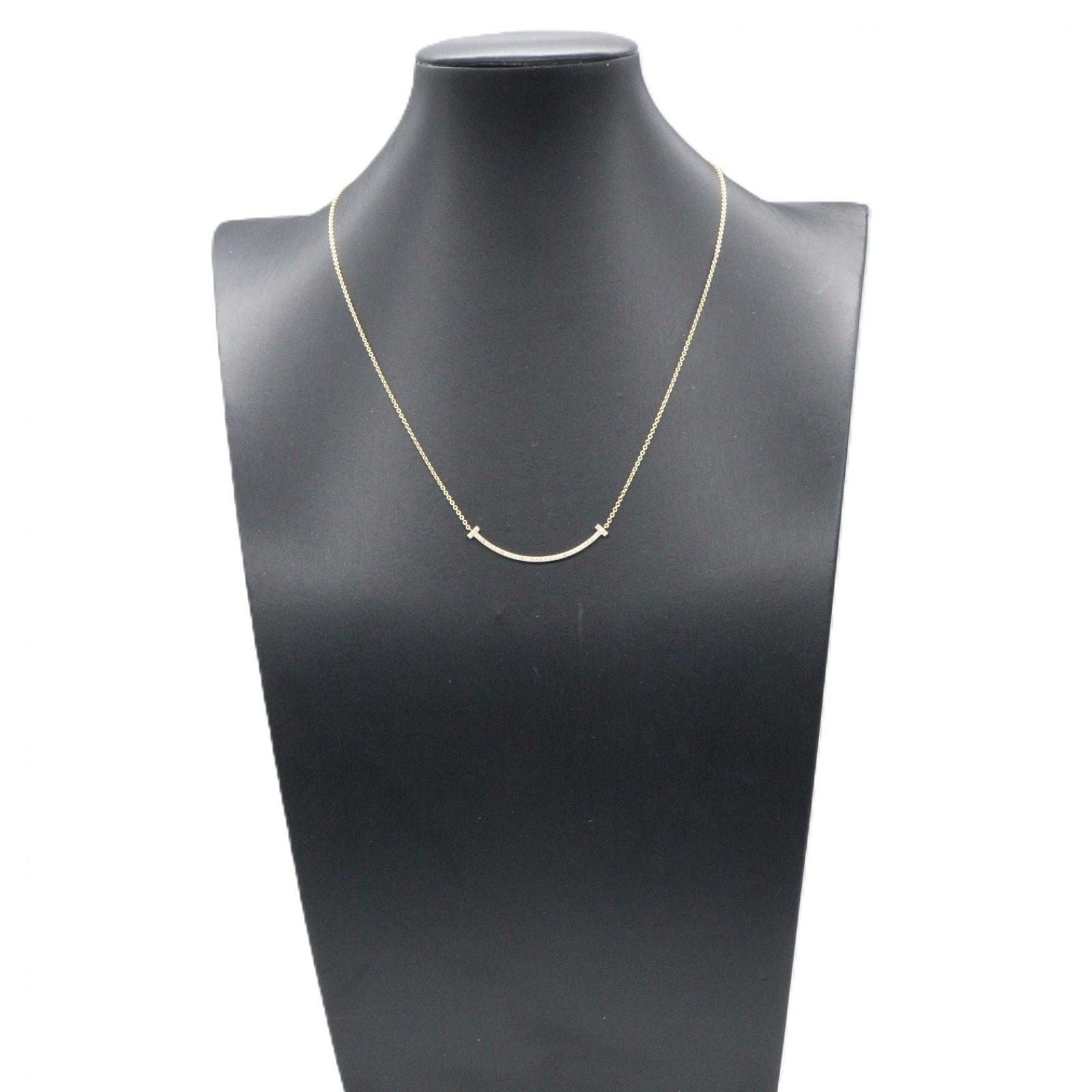 Tiffany & Co Necklace T Smile Small Diamond 40.5 cm 18k — view 6