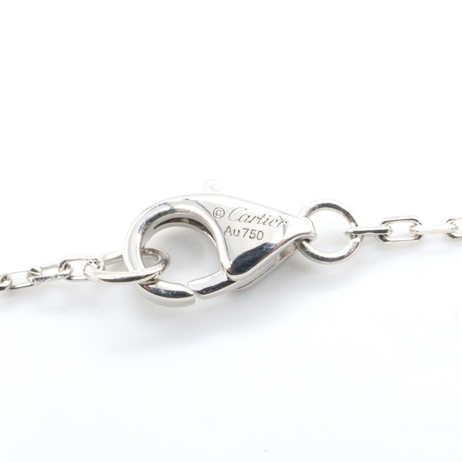 Cartier Necklace Scarab Diamond 37.5 40.5 cm 18k White Gold — view 3