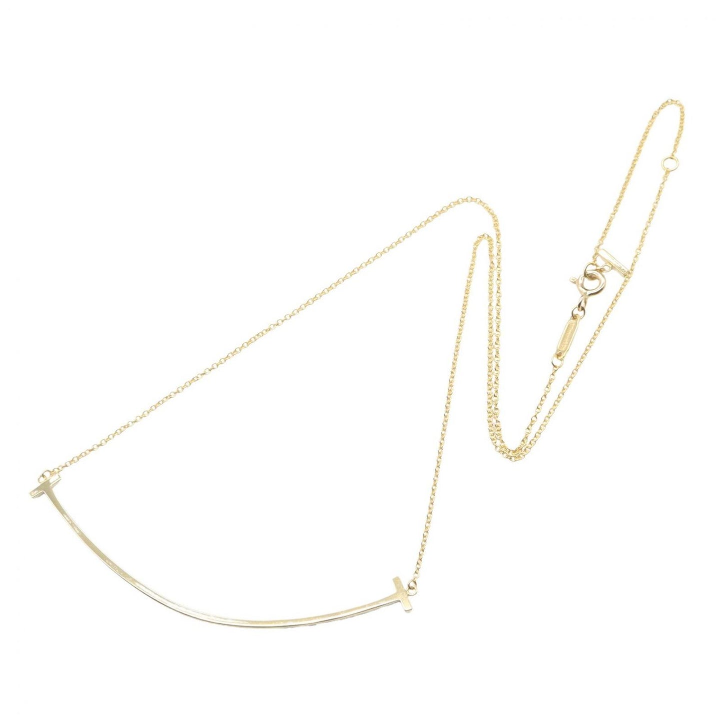 Tiffany & Co Necklace T Smile Large 40.5 45.5 cm 18k — view 2