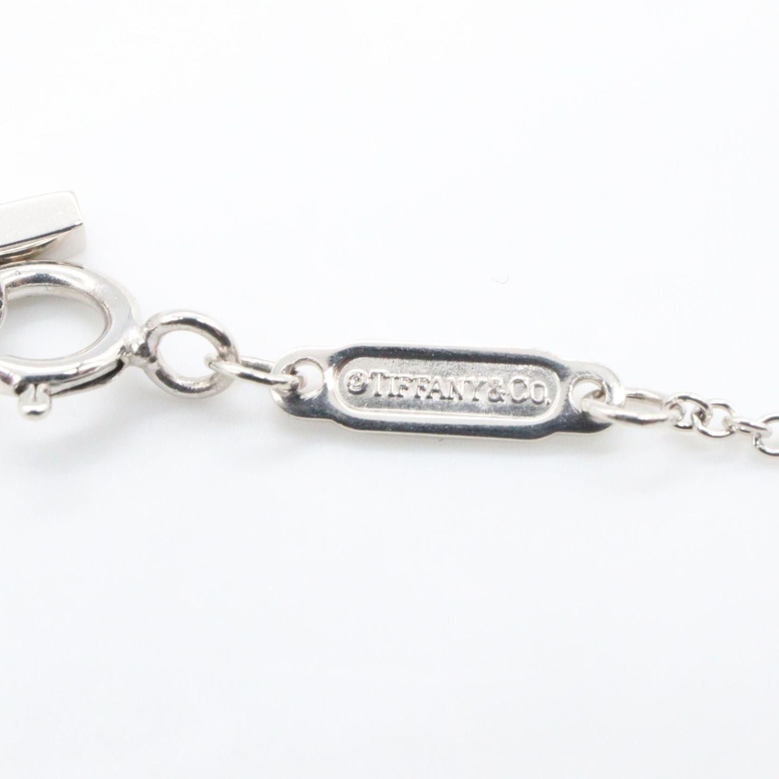 Tiffany & Co Necklace T Smile Large 40.5 45.5 cm 18k White Gold — view 3