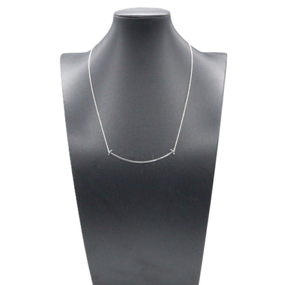 Tiffany & Co Necklace T Smile Large 40.5 45.5 cm 18k White Gold — view 6