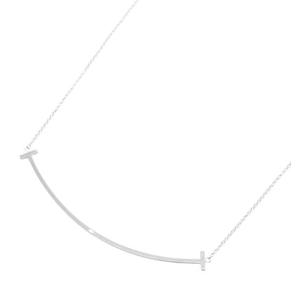 Tiffany & Co Necklace T Smile Large 40.5 45.5 cm 18k White Gold
