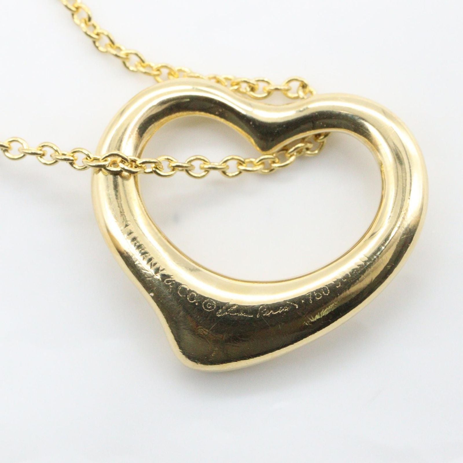 Tiffany & Co Necklace Open Heart Small 40.5 cm 18k — view 5