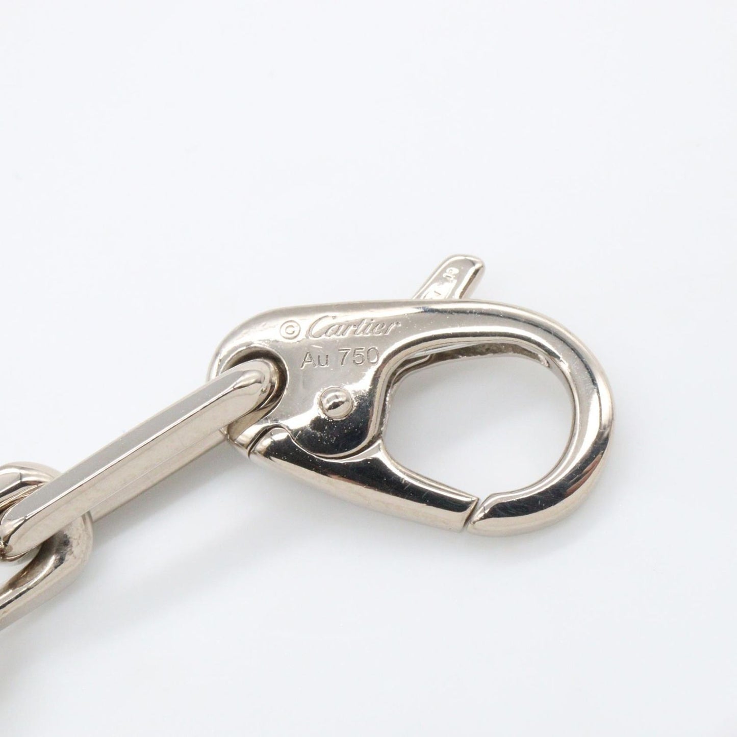 Cartier Bracelet Santos de Cartier 18 cm 18k White Gold — view 4