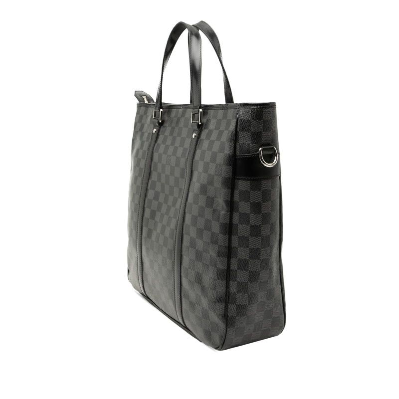 Louis Vuitton Damier Graphite Tadao PM 2-Way Shoulder Bag Black Leather — view 2