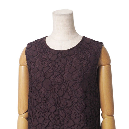 Dolce & Gabbana Dress 40 Lace Pleats Sleeveless — view 3