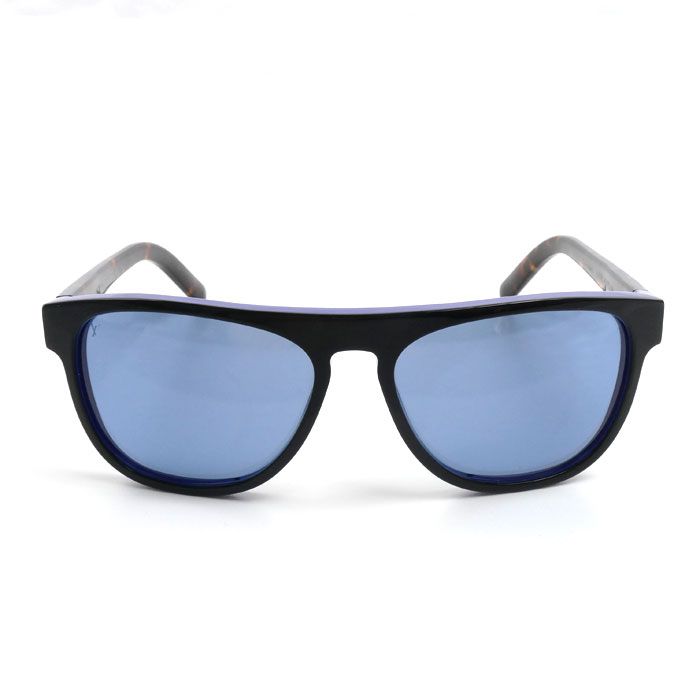 Louis Vuitton Oliva Sunglasses Blue Black Havana Pattern Eyewear — view 2
