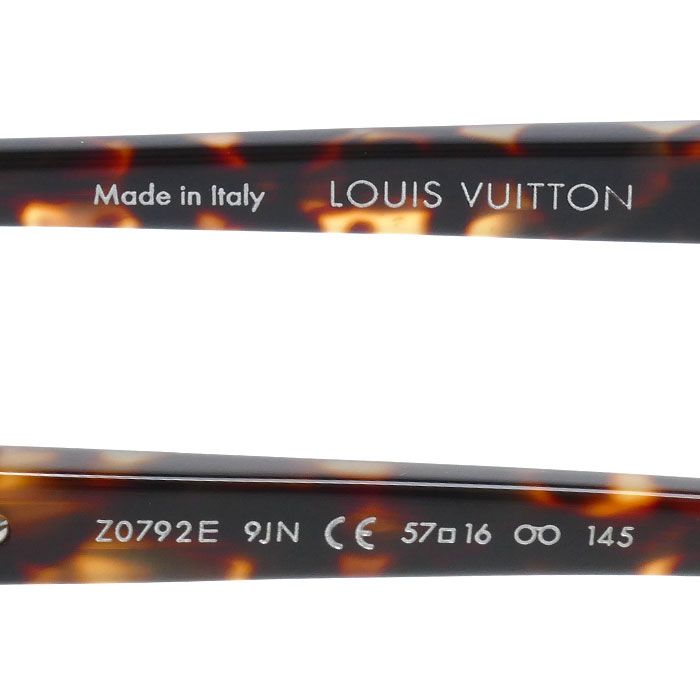 Louis Vuitton Oliva Sunglasses Blue Black Havana Pattern Eyewear — view 7