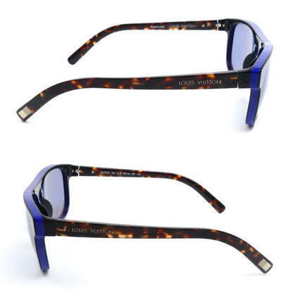 Louis Vuitton Oliva Sunglasses Blue Black Havana Pattern Eyewear — view 4